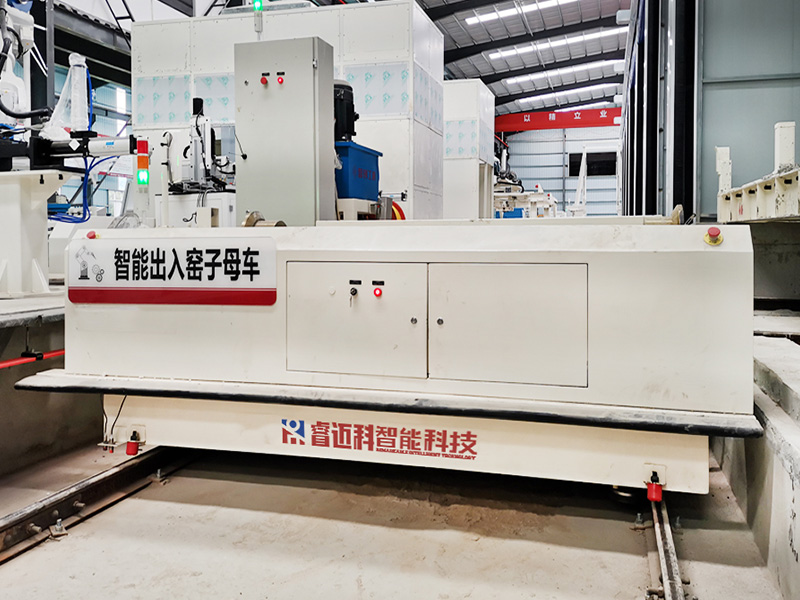 Vöruhús iðnaðar sjálfvirkt járnbrautarvagn