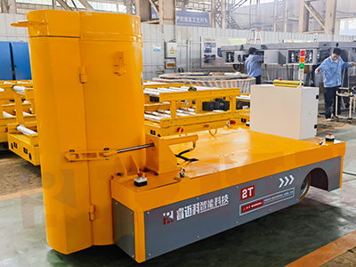 Sérsniðin sprengiþétt brautarlaus flutningskörfu