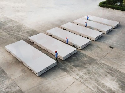 15 tonna stýri OmniDirectional Mobile Trackless Transfer Cart