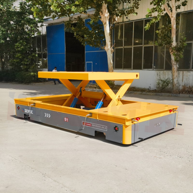 5 Tons Skissor Lift Omnidirectional Mobile Steering Wheel Transfer Cart