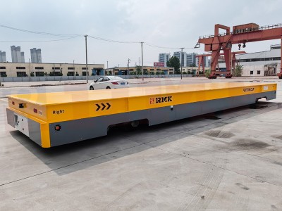 Heavy-Duty Large-Scale Material Transport Tvöfaldur-Hydraulic Trackless Transfer Cart
